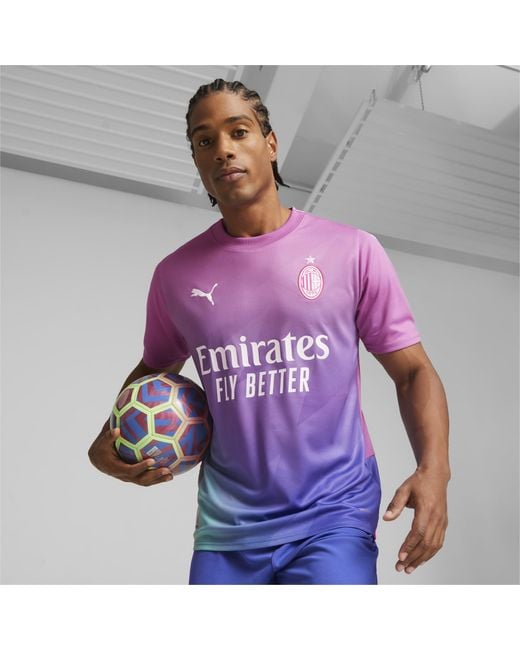 PUMA Purple Ac Milan 23/24 Third Jersey for men