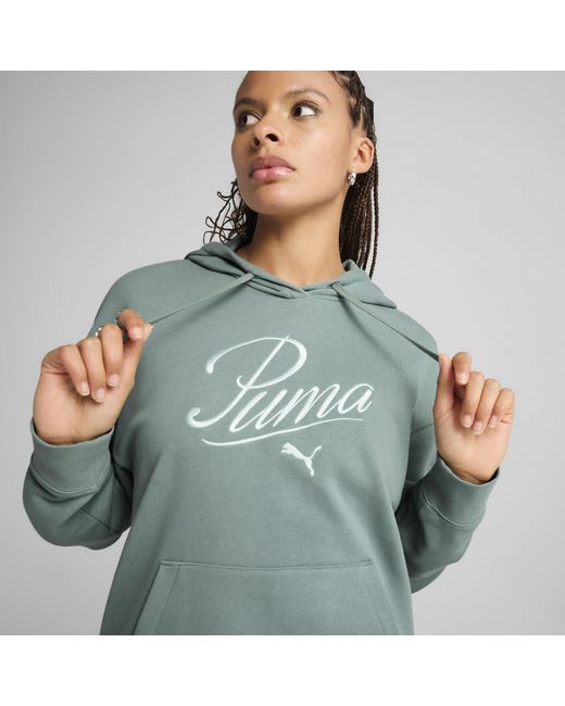 PUMA Green Essentials Script Comfort Hoodie