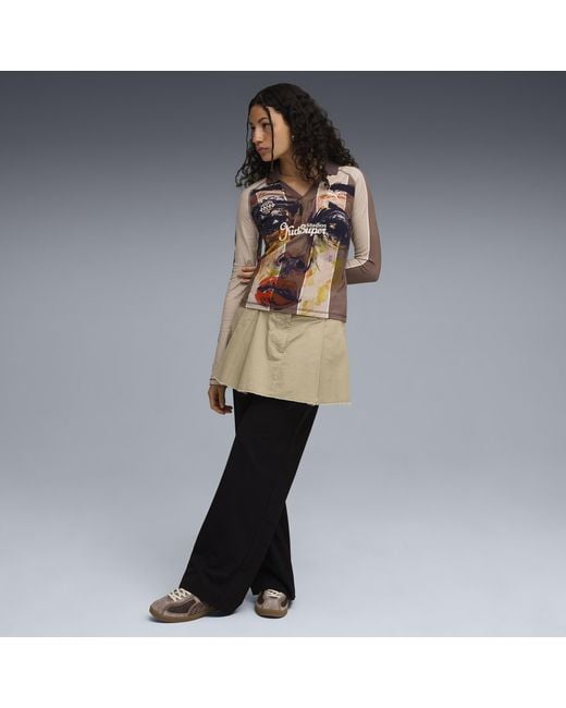 PUMA X Kidsuper Shirt Met Lange Mouwen Voor Maat in het Natural