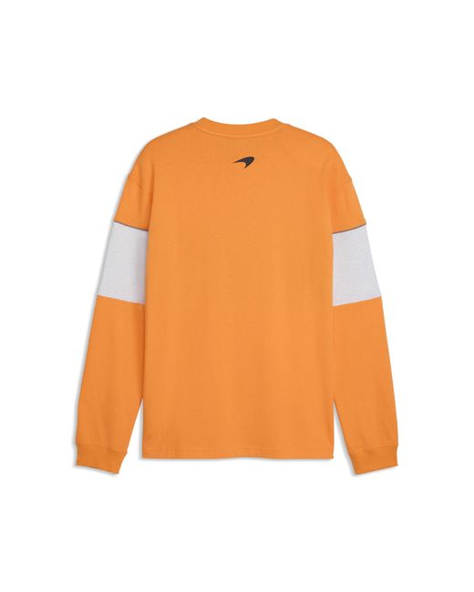 PUMA Orange Mclaren Racing Relaxed Sweatshirt for men