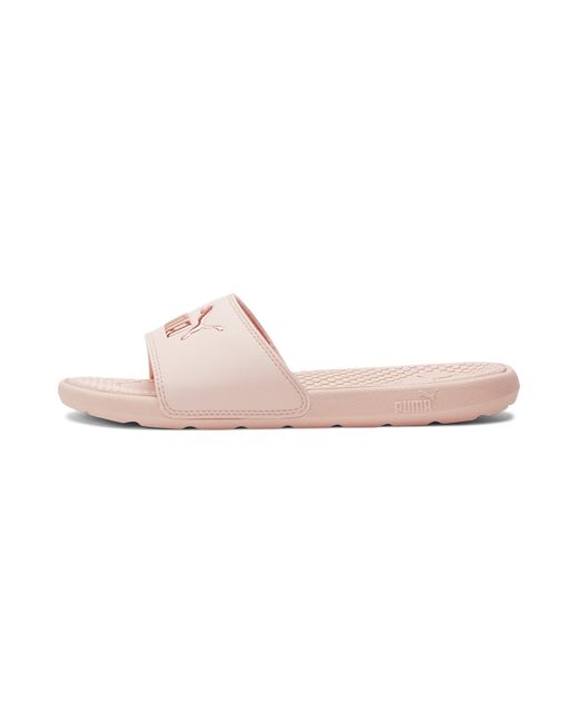 puma slides rose gold