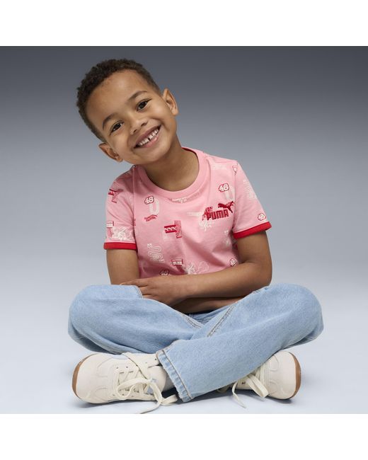 Camiseta Little Runners Para Niños, Age, Rosascape PUMA de color Pink