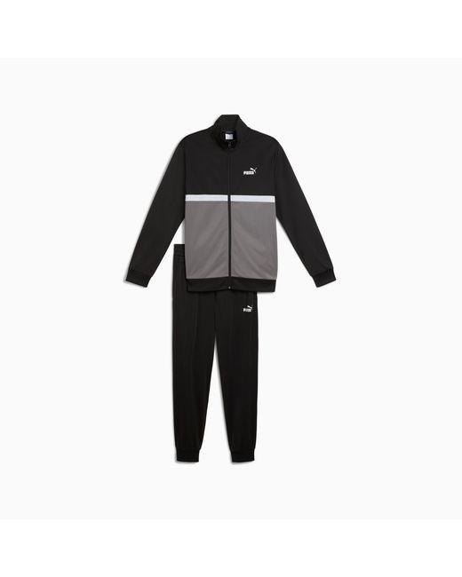 PUMA Poly Colourblock Trainingspak in het Black voor heren