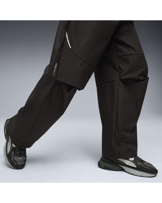 PUMA Black Tech Oversized Track Pants for men