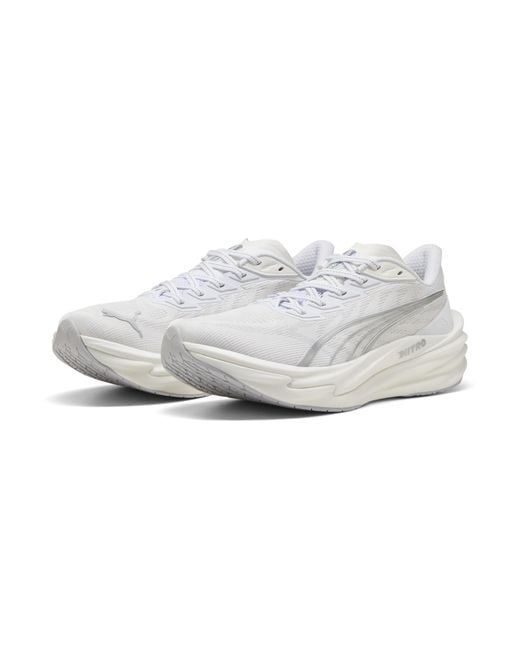 PUMA White Deviate Nitroâ 4 Road Running Shoes for men