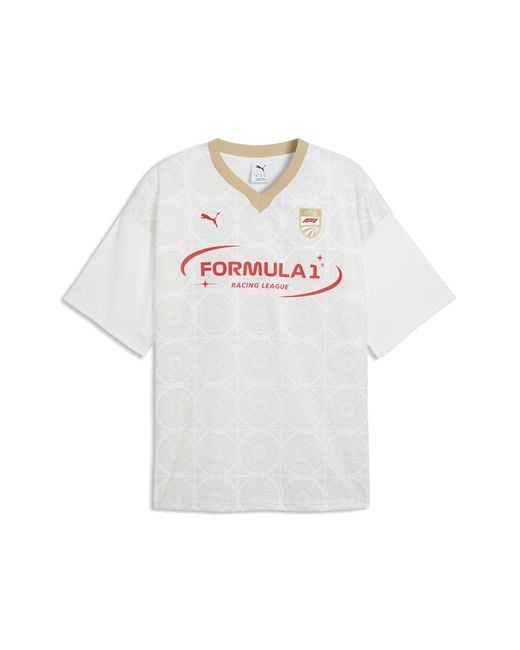 PUMA White F1Â Italy Relaxed Jersey Shoes for men