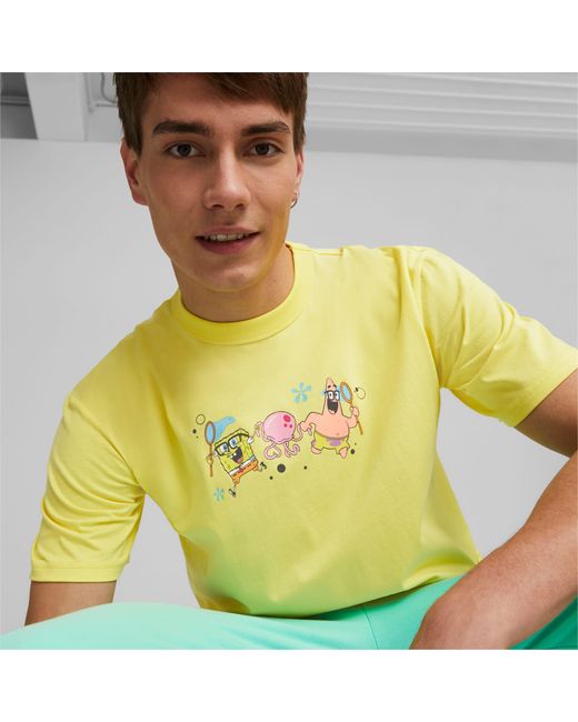 PUMA X SPONGEBOB T-Shirt in Gelb für Herren | Lyst CH
