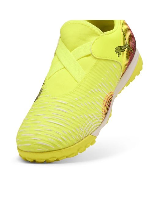 Botas De Fútbol Sin Cordones Future 8 Match Tt +Mid Juveniles, Calzado, Amarillo Alert/Negro/Sun Struck PUMA de color Yellow
