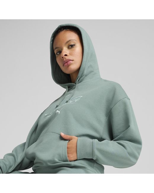 PUMA Green Essentials Script Comfort Hoodie
