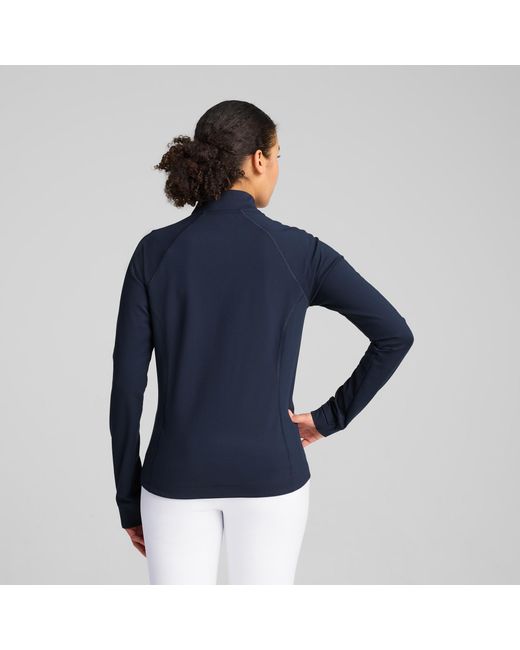 PUMA Cloudspun Tech Zip-Up Power Jack Voor in het Blue
