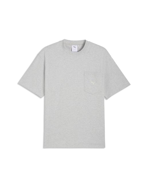 PUMA Gray Select Essentials Pocket T-Shirt for men