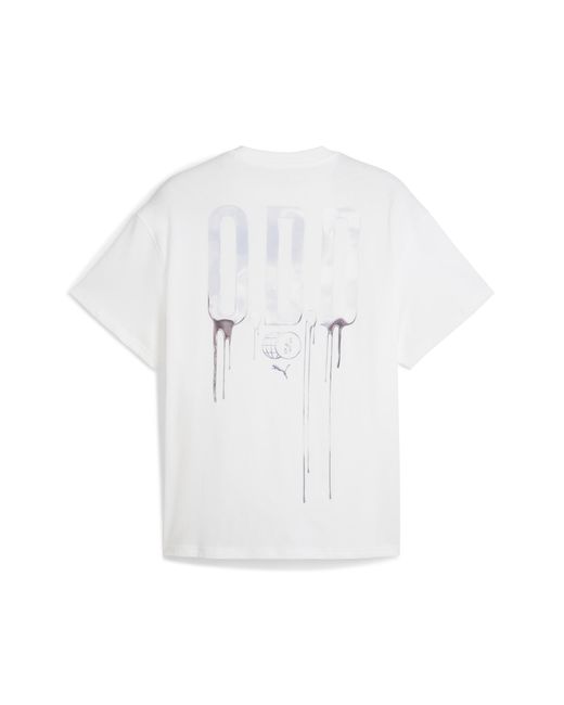 PUMA White Scoot Lab Basketball Graphic T-Shirt