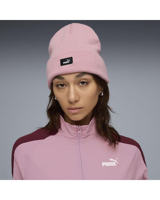 PUMA Pink Essentials Mid Crown Beanie