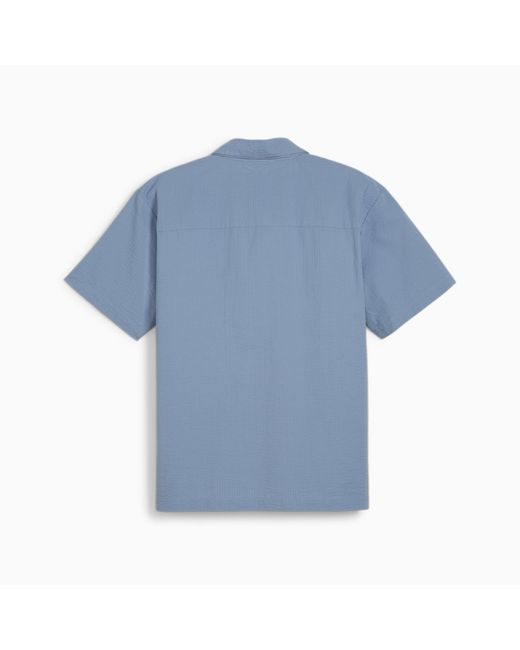 PUMA Blue Mmq Seersucker Shirt