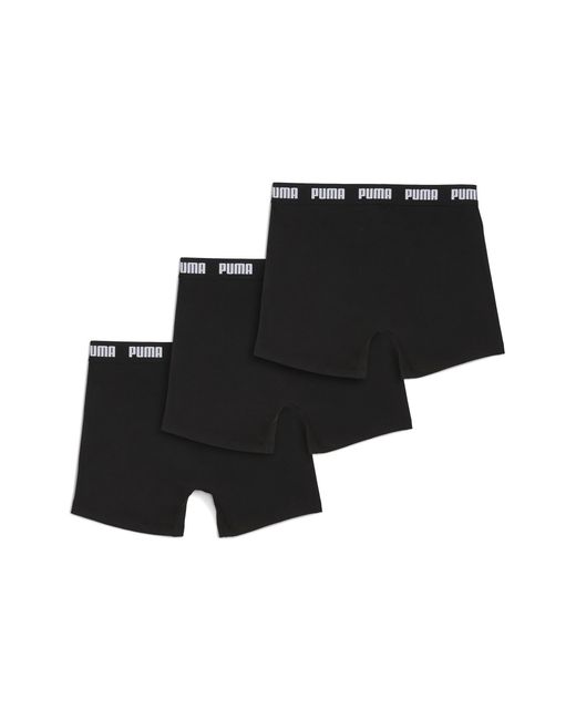 PUMA Black Boxer Briefs (3-Pack) for men