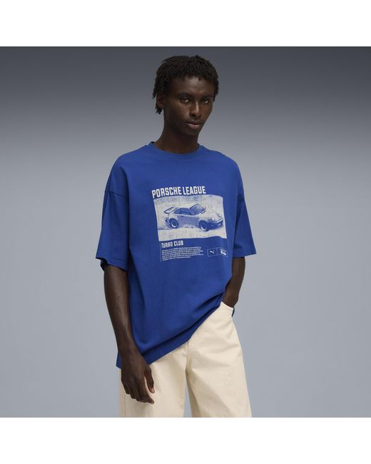 PUMA X Porsche Legacy 2 T-Shirt Met Print Voor Maat in het Blue voor heren