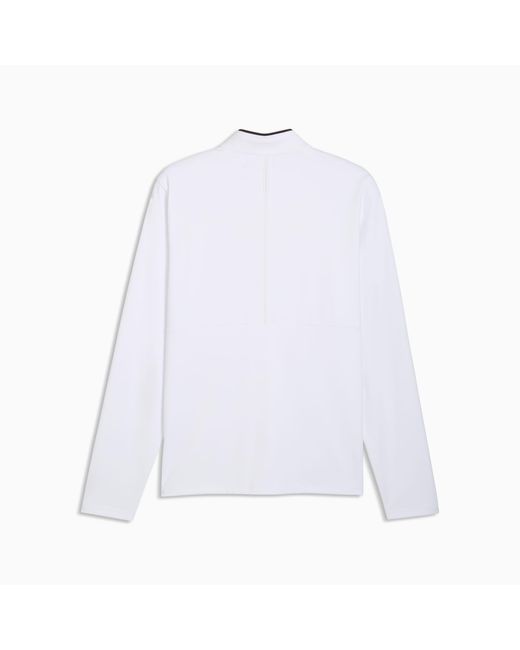 PUMA White Cloudspun Tech Tour Golf Jacket for men
