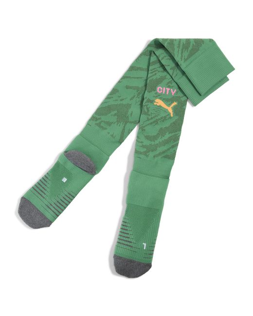 PUMA Green Manchester City 25/26 Goalkeeper Socks for men