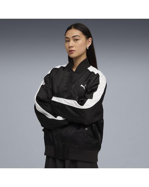 PUMA Black T7 Bomber Jacket