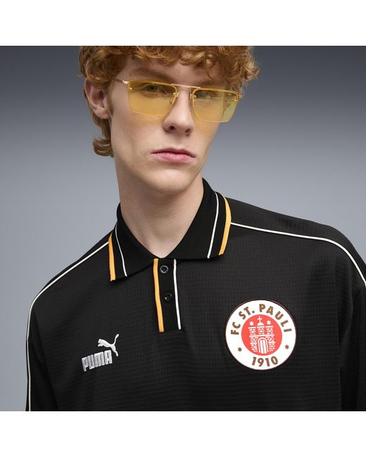 PUMA Black Fc St. Pauli Retro Football Jersey for men