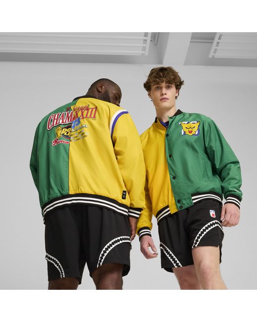 PUMA Crowd Craze Basketballjacke in Yellow für Herren