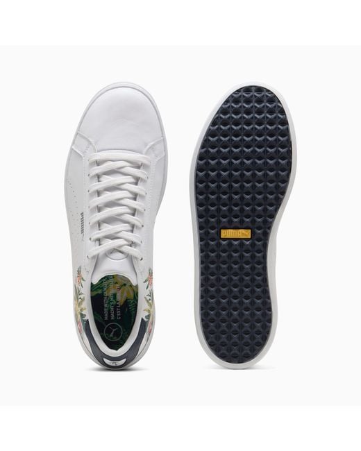PUMA White X Palm Tree Crew Classic G Golf Shoes Dark for men