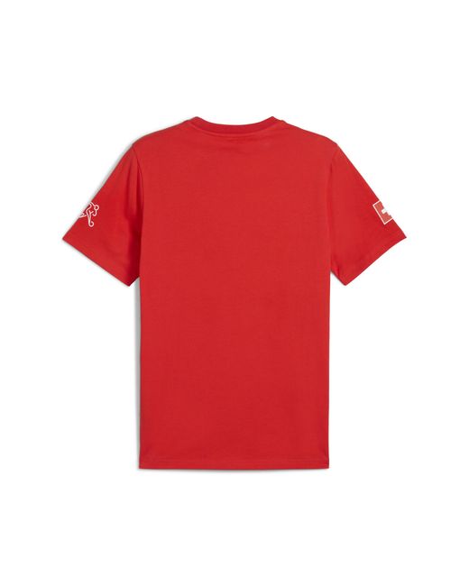 T-Shirt Svizzera Ftblculture Da Uomo di PUMA in Red da Uomo