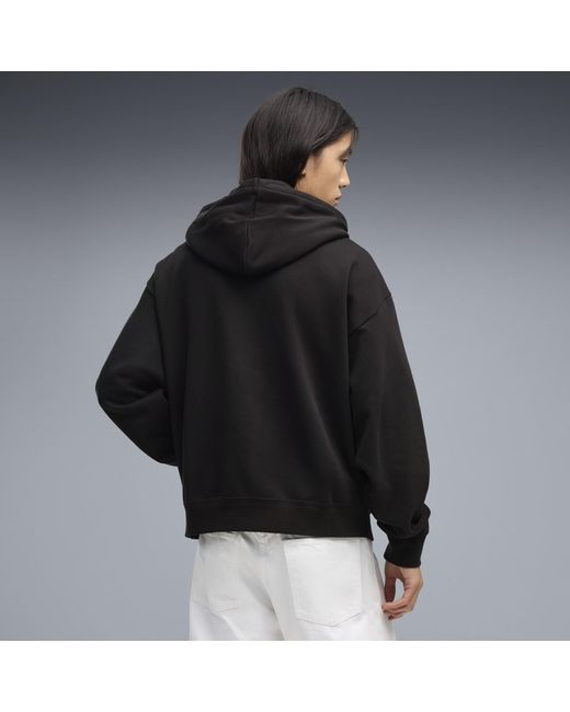 PUMA Black Essentials Oversized Hoodie for men