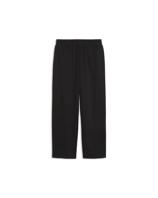 PUMA Black Class Straight Leg Fleece Pants