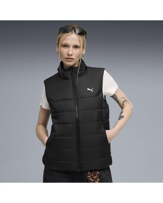 PUMA Black Essentials Outerwear Puffer Vest
