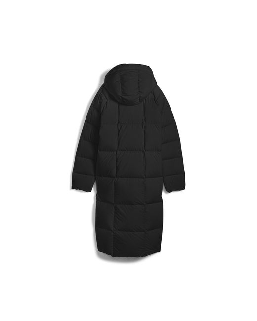 PUMA Black Daunen-Puffermantel Mit Kapuze Damen, Kleidung