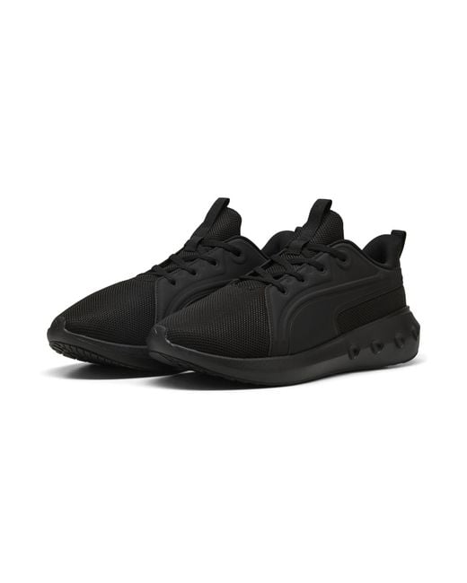 PUMA Black Softride Carson Wide Sneakers for men