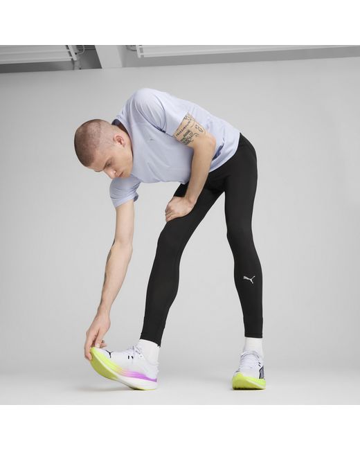 PUMA Black Velocity Long Running Tights for men