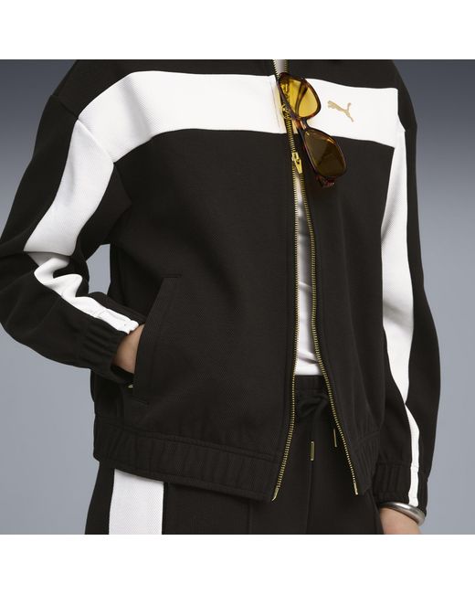 PUMA Black T7 Relaxed Trainingsjacke Damen, Kleidung