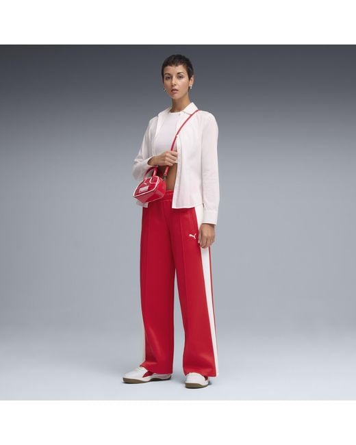Pantaloni Da Tuta A Vita Bassa T7 Da Donna, Accessori, Rosso di PUMA in Red