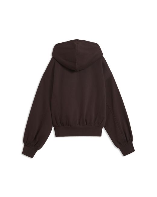 PUMA Brown Her Relaxed Fleece Hoodie