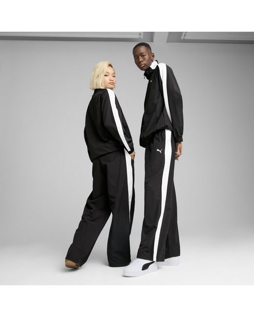 PUMA Black T7 Oversized Track Pants