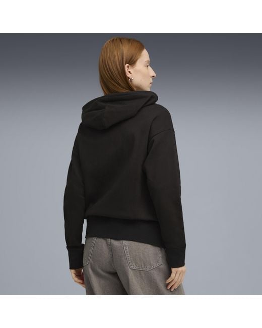 PUMA Black Her Relaxed Zip-Up Hoodie