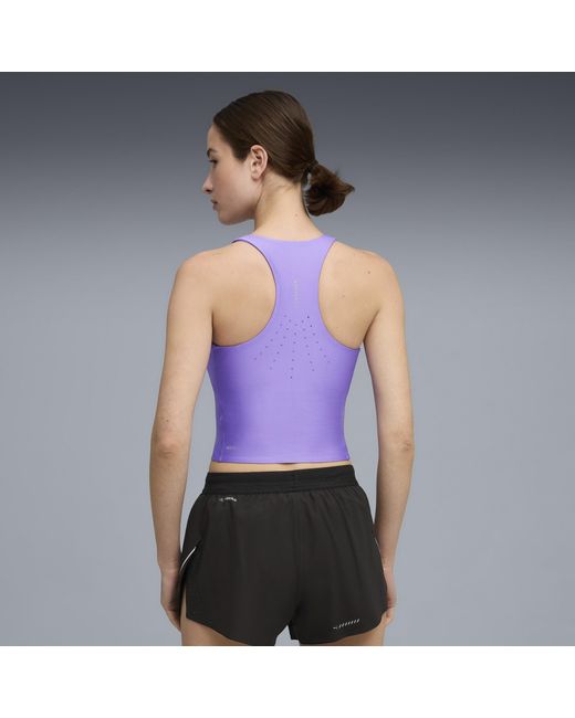 PUMA Purple Raceday Ultraform Running Crop-Top Damen, Sport, Dark Amethyst
