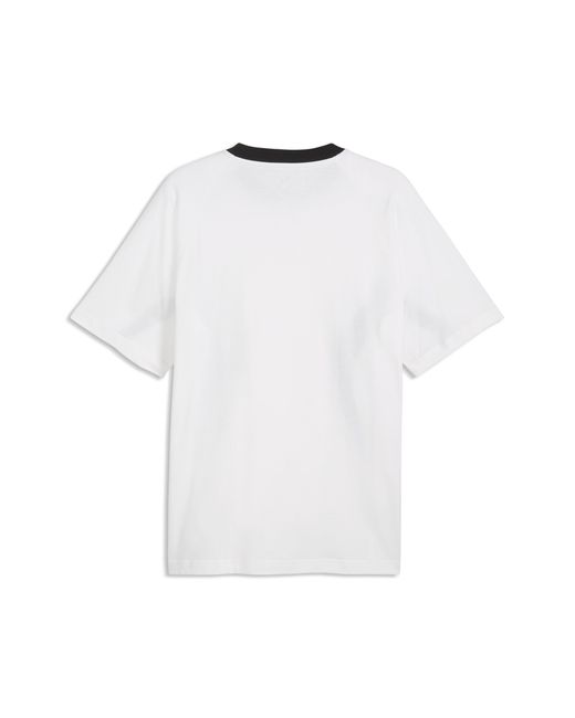 PUMA White Sport Relaxed Colourblocked T-Shirt for men