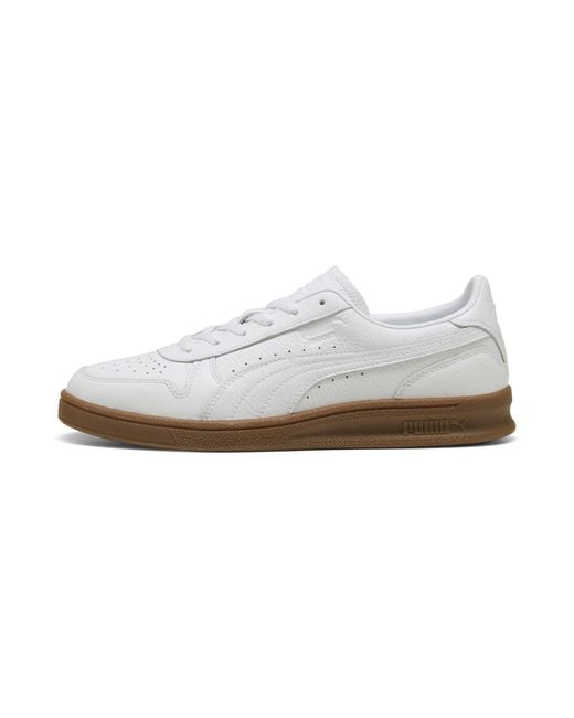 PUMA Indoor Leren Uniseks Sneakers, Maat in het White