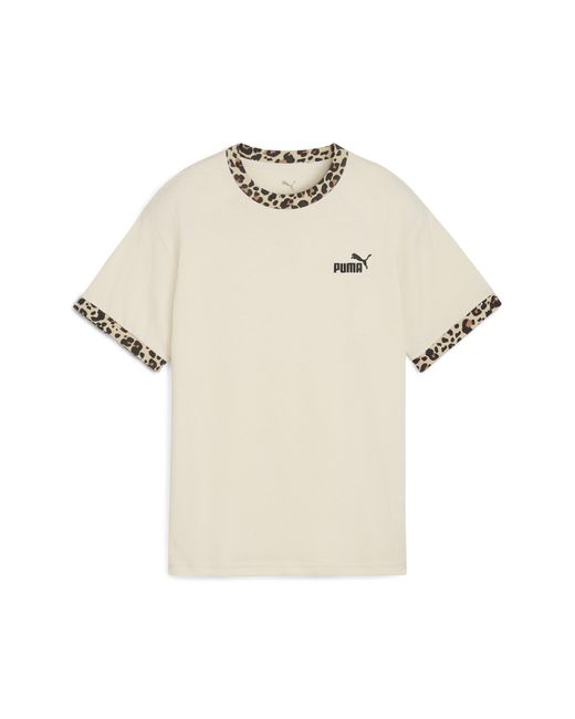 T-Shirt Con Grafica Animalier Essentials Dal Taglio Morbido Per Ragazze, Abbigliamento, Alpine Snow di PUMA in White