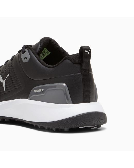 PUMA Black Grip Fusion Flex Golf Shoes for men