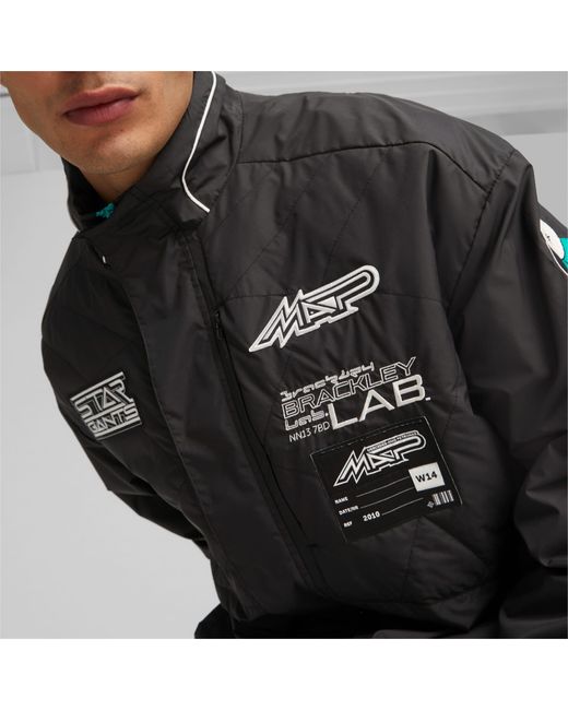 PUMA Black Mercedes-amg Petronas Motorsport Garage Crew Jacket