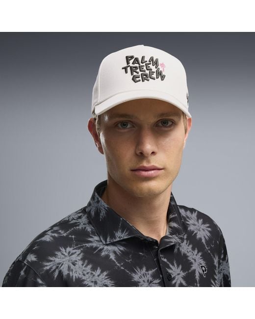 PUMA White X Palm Tree Crew Wavestate Cap for men