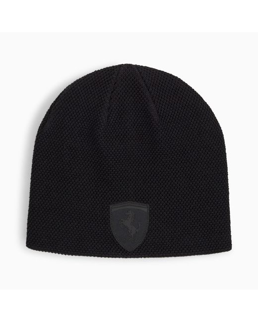 PUMA Black Scuderia Ferrari Style Beanie Hat