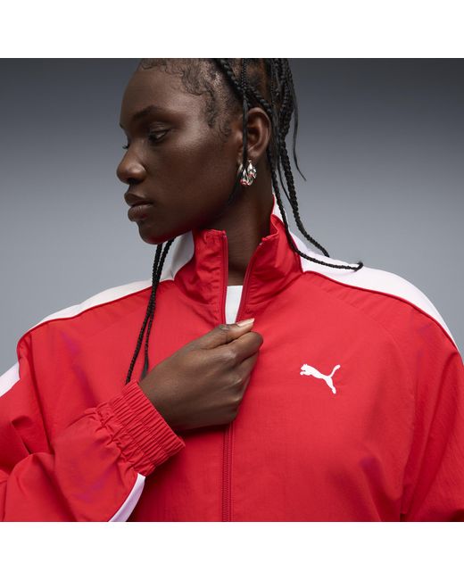PUMA Red T7 Oversized Track Jacket for men
