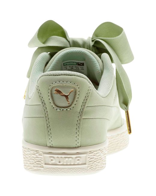 PUMA Satin Basket Heart Soft Sneakers 