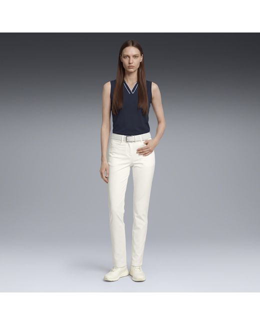 PUMA White Avant Slim Golf Pants