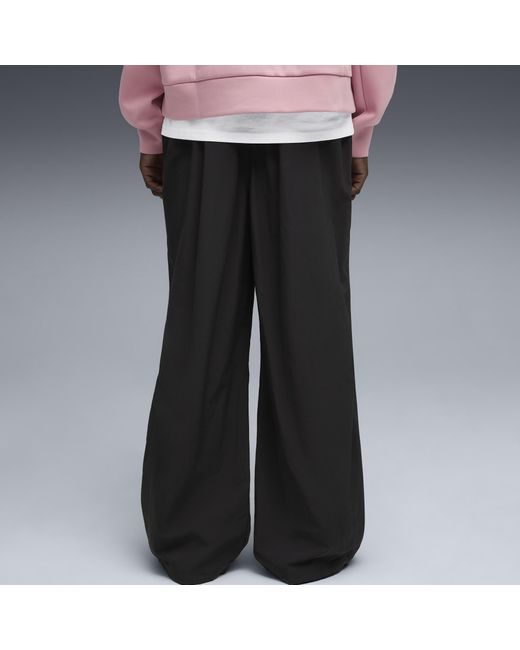 PUMA Black Wardrobe Essentials Parachute Pants for men